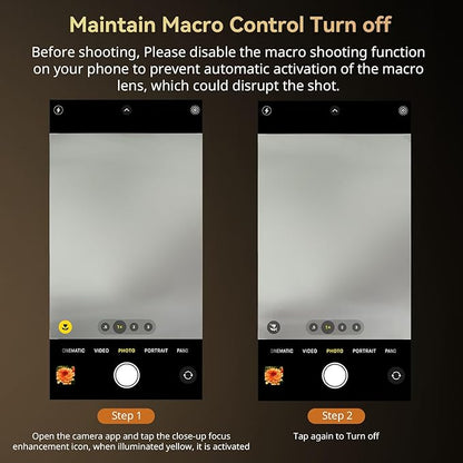 SMALLRIG 75mm HD Master Macro Lens, T-Mount Lens for iPhone, for Samsung, for Huawei, for Xiaomi, Macro Photography Phone Camera Lens Attachment - 4588