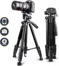UBeesize 67” Camera Tripod with Travel Bag, Cell Phone Tripod with Bluetooth Remote and Phone Holder, Compatible with All Cameras, Cell Phones, Projector, Webcam, Spotting Scopes