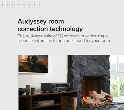 Denon AVR-S670H 5.2 Ch Home Theater Receiver - 8K UHD HDMI Receiver (75W X 5), Streaming via Built-in HEOS, Bluetooth & Wi-Fi, Dolby TrueHD, Dolby Pro Logic II & DTS HD Surround Sound