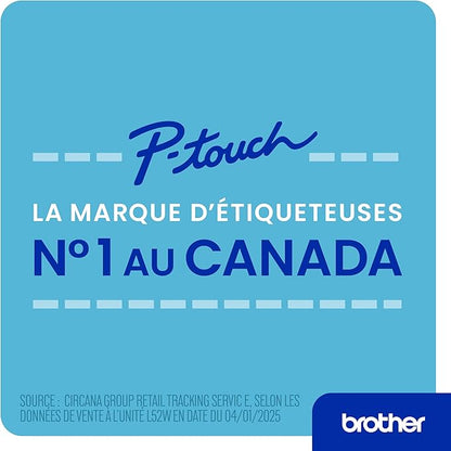 Brother P-Touch PT-N25BT Personal Connected Label Maker, Bluetooth, Design&Print2 app, Portable, Handheld and Prints with P-Touch Btag½â€ (12mm) Wide Color Label Tapes