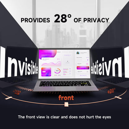 Mamol Laptop Privacy Screen 17 Inch for 16:10 Widescreen Display, Anti Blue Light Glare Filter, Removable Screen Shield, Anti-Scratch Screen Protector