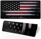 Gaming Mouse Pad American Flag Mouse Mat Non-Slip Rubber Carpet Pad for Computer Keyboard & Gaming Accessories 31.5×11.8 Inches