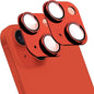2 Pack Camera Lens Protector for iPhone 14 / iPhone 14 Plus,[Not Easy to Breakn ] AR Tempered Glass Strong Adsorption Metal Camera Cover Screen-red