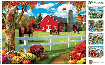 MasterPieces - 300 Piece Jigsaw Puzzle, Large EZ Grip Shapes, Rolling Pastures, Fun for Adults, Seniors, Family, Kids, Non-Glare Finish, 18"x24"
