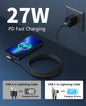 90 Degree iPhone Charger 6FT [Apple MFi Certified] 3Pack USB C to Lightning