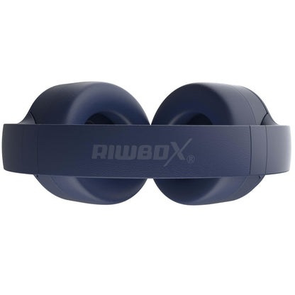 Riwbox Hybrid Active Noise Cancelling Headphones, Wireless Over Ear Bluetooth Headset, 60H Playtime, High-Fidelity, Foldable, Comfort&Immersion for Work/Commuting (Blue)