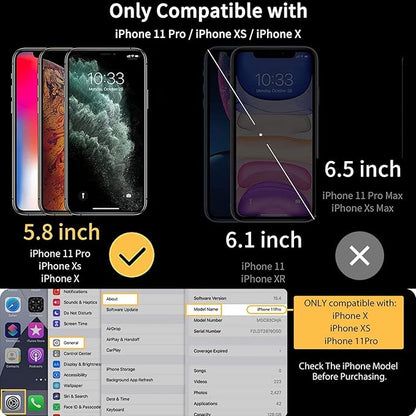 UNBREAKcable iPhone 11 Pro Screen Protector [2 Pack], 2.5D Double Defense Series Premium Tempered Glass for 5.8-inch iPhone 11 Pro (2019) [Anti-scratch, Anti-fingerprint, Bubble Free & Case-friendly]