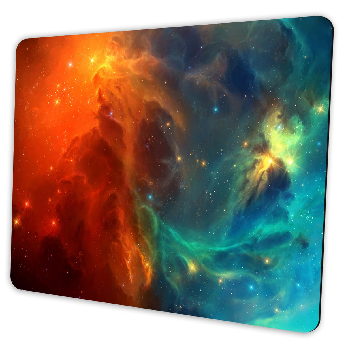 SHALYSONG Watercolor Flower Mouse Pad, 9.5"x7.9" Non-Slip Laptop Mousepad