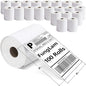 FungLam 100 Rolls 4x6 Direct Thermal Shipping Labels, 250 Labels Per Roll, 1" Core, Perforated, White Mailing Postage Shipping Label Compatible with Zebra 2844 ZP-450 ZP-500 ZP-505