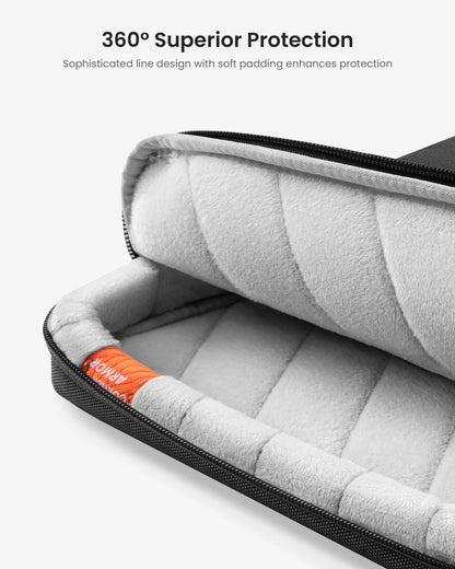 tomtoc 360 Protective Laptop Case for 13-inch New 2026 MacBook Air M5/A3449, M4/A3240, M3/A3113, M2/A2681, M1/A2337, MacBook Neo A18 Pro, 13-in Surface Pro 11th AI PC, Water-Resistant Carrying Bag