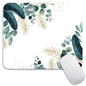 Armanza Square Mouse Pad Green Leaves, Personalized Premium-Textured Custom Mouse Mat Design, Washable Mousepad Cloth, Non-Slip Rubber Base Computer Mouse Pads for Wireless Mouse