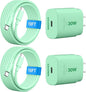 30W USB C i Phone 16 15 Charger Fast Charging, 2PACK Wall Charger for iPhone 16 15 Pro Max Charger Cord 10FT Fast Type C Charger Block for iPhone 16/16 Pro/15 Plus/15 Pro/15 Pro Max, iPad Pro, Green