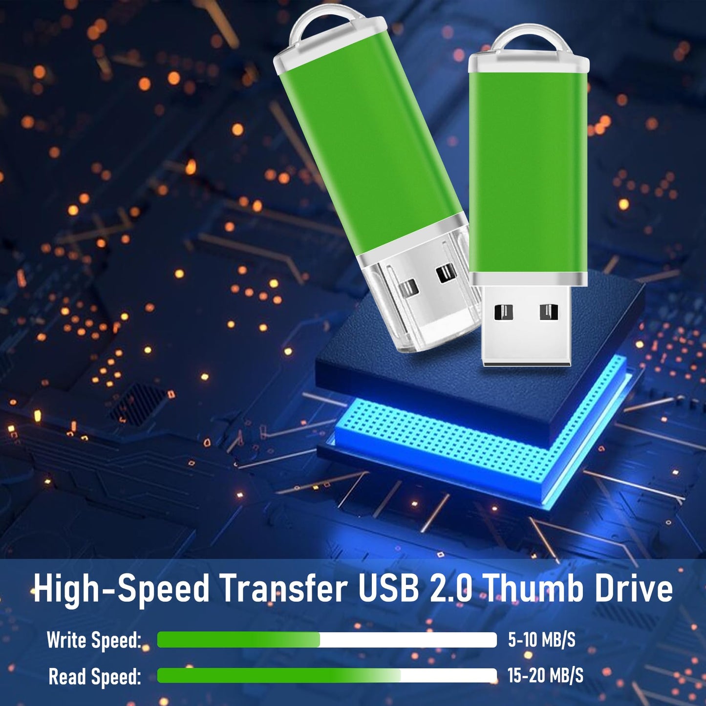 2GB USB Flash Drive 50 Pack Nicepicten Thumb Drive Bulk USB 2.0 Drive Pack