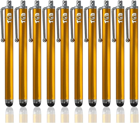 TCD 10-Pack Stylus Pen Set – Universal Capacitive Pen for iPad, iPhone, Tablet, Laptop – Premium Thick Rubber Tip Styluses for All Touchscreen Devices, Coral