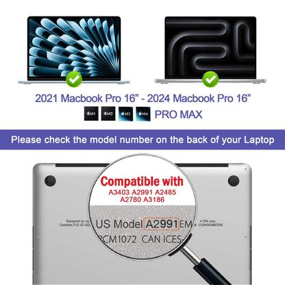 Halloive 360° Privacy Screen Protector for MacBook Pro 16 Inch (2021-2026)