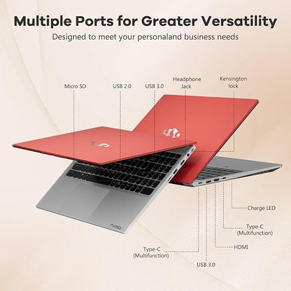 NIMO 15.6" IPS FHD-Gaming-Laptop, AMD Ryzen 5 6600H 6-Cores 660M GPU 64GB DDR5 RAM 2TB SSD(Beat i7-1165G7, Up to 4.5GHz) Computer with 100W GaN Type C Fingerprint Backlit Keyboard Win 11