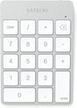 Satechi Slim Aluminum Bluetooth Keypad, Wireless Number Pad with 18 Keys, Micro USB Rechargeable Numpad, External Number Pad for MacBook Air/Pro M4, iPad Air/Pro M4/M3, iMac, PC - Silver