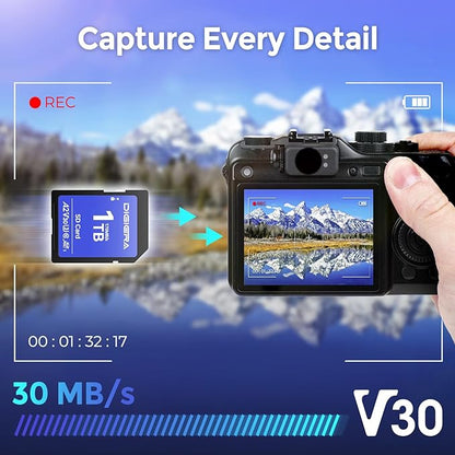 1T LS100 SDXC UHS-I Memory Card - up to 170MB/s, C10, U3, V30, 4K UHD, SD Card for Computers, Digital Cameras, Home Theatre Devices, Car Navigation Systems (1 Pack)