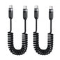 toocki USB C Coiled Cable [3FT, 2Pack] Braided Fast Charging Type C Cord for Car CarPlay, Compatible with iPhone 17 16 15 Pro Max Plus, Samsung Galaxy S24 S23 S22 Ultra, Note 20 10, S10, A15