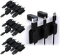 Chargeworx Magnetic Cable Holder for Cable Management – Multipurpose Desktop Cable Management System, 20-PK, Great for USB-C, Lightning, Micro-USB & Other Cables – Sticks to Any Surface (20-PK Black)
