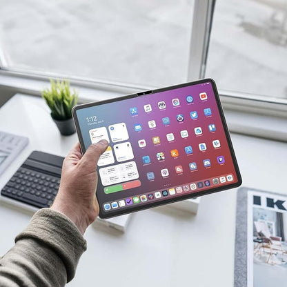 FLOLAB ONETIME NanoArmour Anti-Glare Screen Protector for iPad Air 11 Inch 2024 Anti-Fingerprint Tempered Glass, TruColor, Matte, Easy Install, Bubble Free, Dust Free, Smooth as Butter, Durable