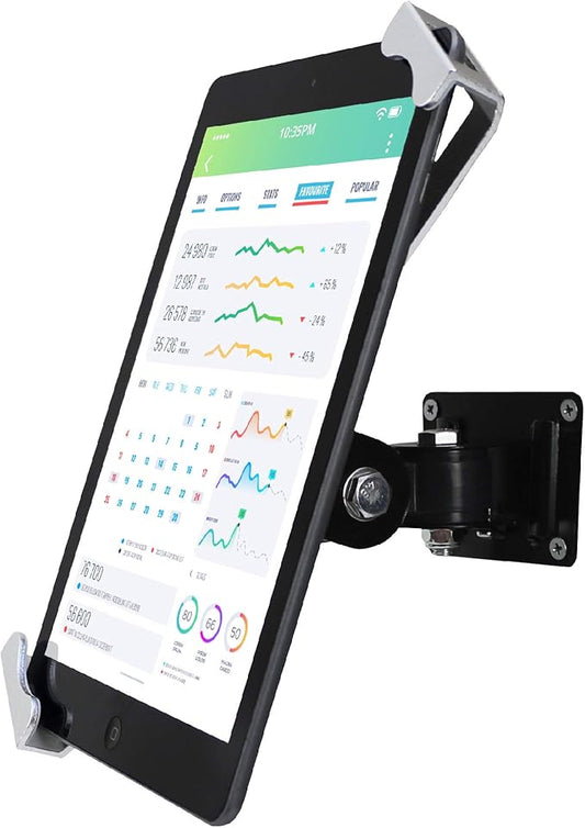 WeSTRUGGLE Tablet Wall Mount Holder with Anti Theft Lock,Rotate Design,Multi Angle,Bracket for Most 8 to 10.4 Inch,and for iPad 7.9" 8.3" 9.7" 10.2" 10.5" 10.9"& 11",Galaxy tab,& More,(Silver)