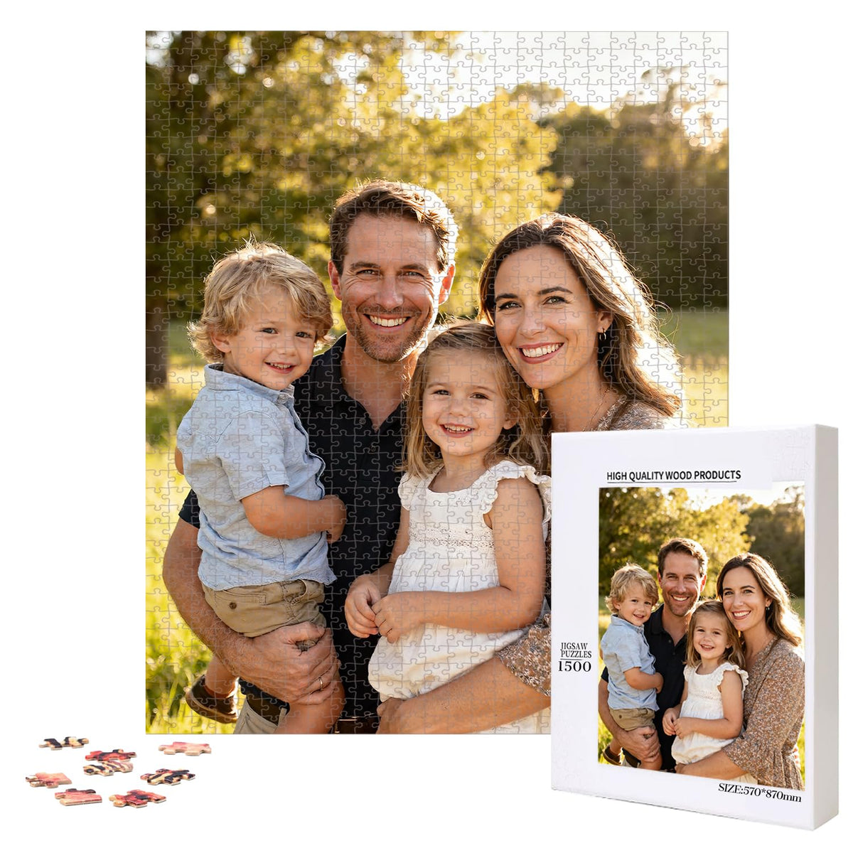 Custom Photo Puzzle,Personalized 1000 Piece Jigsaw Puzzle for Adults