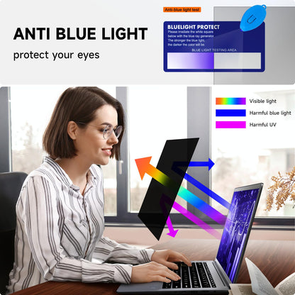 Mamol Laptop Privacy Screen 17 Inch for 16:10 Widescreen Display, Anti Blue Light Glare Filter, Removable Screen Shield, Anti-Scratch Screen Protector
