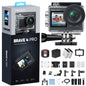 AKASO Brave 4 Pro Action Camera 4K with 256GB MicroSD U3 Card Bundle