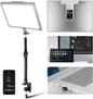 NEEWER GL1 PRO 15.5" Key Light Streaming Light, Video Light with 2.4G PC/Mac iOS/Android APP Control, 2800LM LED Panel Light with Desk Clamp Compatible with Elgato Stream Deck for Gaming Zoom, Silver