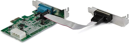 StarTech 2-Port PCI Express RS232 Serial Adapter Card, TAA (PEX2S953LP)