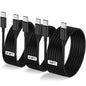 LOFPYE 3-Pack 10FT 60W USB C to USB C Cable, Type C to Type C Cable,Fast Charging Cable for iPhone 16 15 Pro Plus Pro Max，for Galaxy S24 S23, for iPad Pro/Air, for MacBook Pro/Air and More