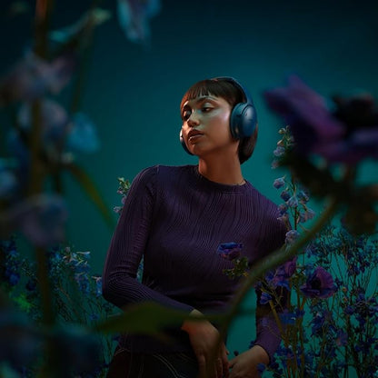 Bose QuietComfort Bluetooth Headphones, Wireless Headphones with Active Over Ear Noise Cancelling and Mic, Deep Bass, Up to 24 Hours of Playtime, Twilight Blue - Limited Edition Color