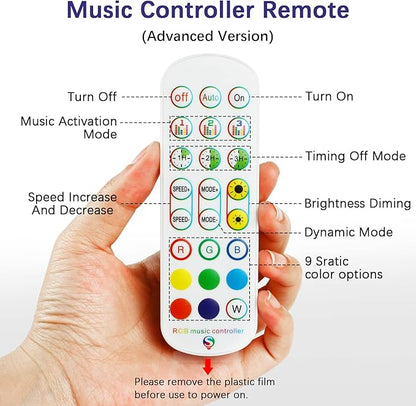 RGBZONE 2.4GHz WiFi LED Controller, IR Wireless Remote Control, 2-Ports Smart 4-PIN RGB LED Controller, Music Sync, for SMD 5050 3528 LED Light Strips(2 Ports)