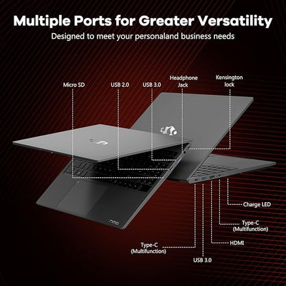 NIMO 15.6" IPS FHD-Gaming-Laptop, AMD Ryzen 5 6600H 6-Cores 660M GPU 16GB DDR5 RAM 1TB SSD(Beat i7-1165G7, Up to 4.5GHz) Computer with 100W GaN Type C Fingerprint Backlit Keyboard Win 11