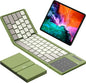 Nillkin Foldable Bluetooth Keyboard with Touchpad & Number Pad, Portable Bluetooth Keyboard with Full Size Keys, Pocket-Sized Wireless Travel Keyboards for iPad, Smartphone, Tablet and Laptop Green