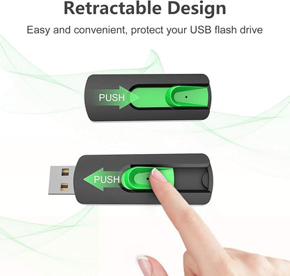 128GB Flash Drive Aiibe USB Flash Drive 128 GB Thumb Drive USB 2.0 Memory Stick Zip Drive Backup Jump Drive Single 128GB 128G USB Drive for PC Laptop