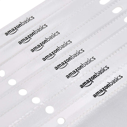 Amazon Basics Polypropylene Sheet Protectors for 3 Ring Binder, Non-Glare, Top Loading, Document Protection, Clear, 200-Pack