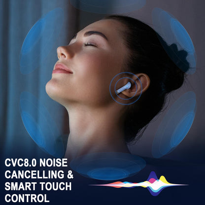Wireless Earbuds, Bluetooth 5.4 Ear Buds, LED Power Display, 6D Bass Stereo