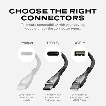 Statik MagStack USB to USB C Cable, Clutter-Free Magnetic Charging Cable, A to Type C Charger Fast Charging Phone Charger Cord, Compatible with iPhone 16 Pro Max, 15, Galaxy S24, 27W 6FT/2M