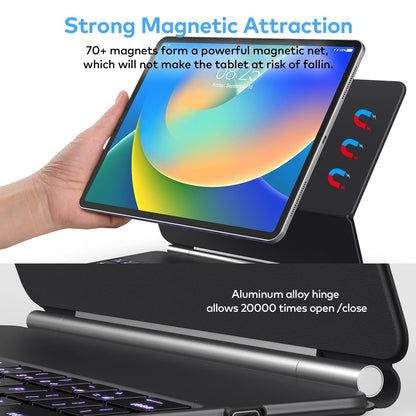 Keyboard Case for iPad Air 11-inch (M4 2026/M3 2025/M2 2024) & iPad Pro 11 inch(1st/2nd/3rd/4th Generation)–Magic-Style Magnetic Keyboard Case with Multi-Touch Trackpad for 10.9” iPad Air 4th/5th Gen.