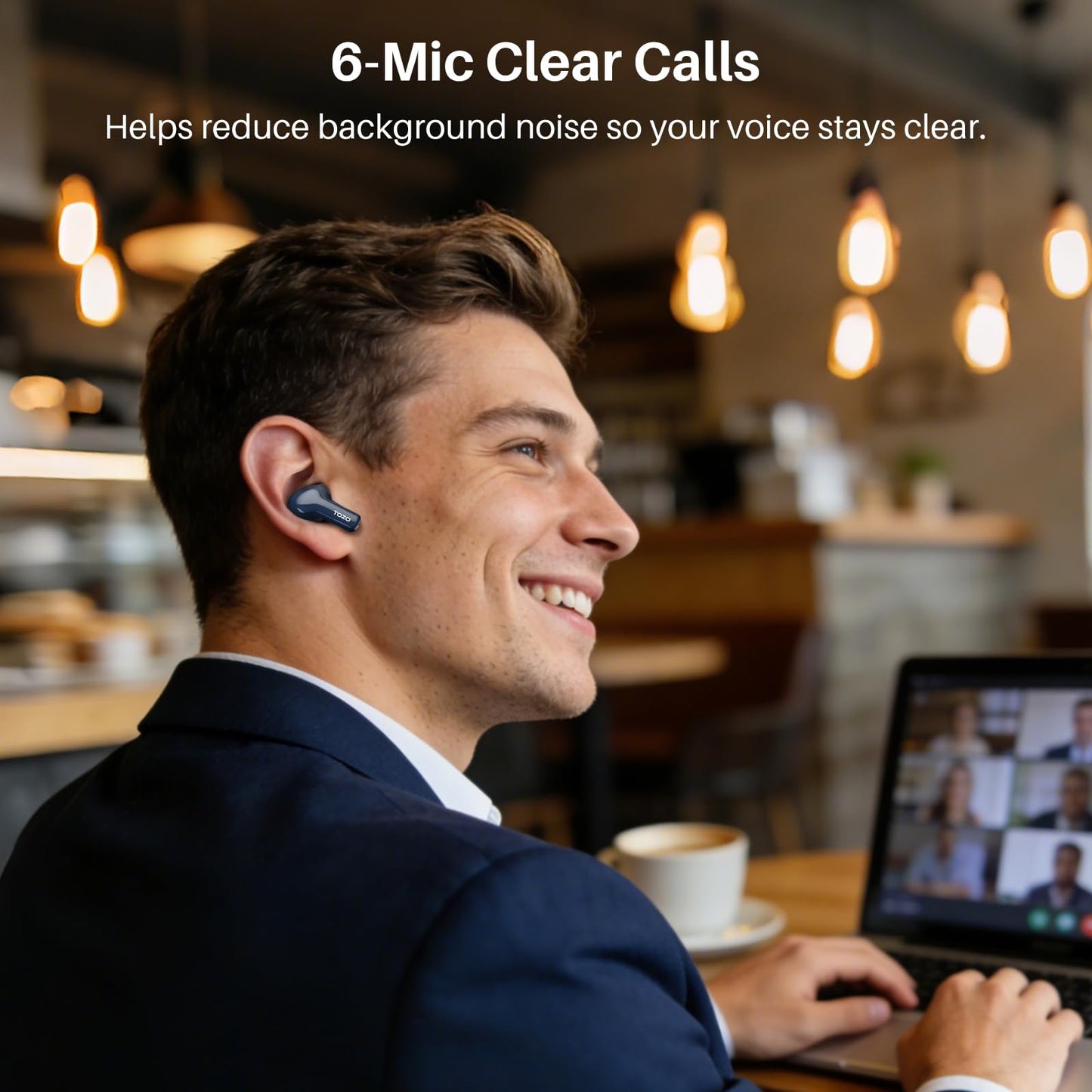 TOZO Hybrid Active Noise Cancelling in Ear Wireless Earbuds, 68H Playtime