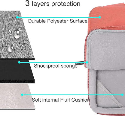 MOSISO Compatible with MacBook Air 13 inch Case 2025 2024 2023 2022 M4 A3240 M3 A3113 M2 A2681, Hard Shell&Sleeve Bag&Keyboard Skin&Webcam Cover&Screen Film for MacBook Air 13.6 inch, Coral