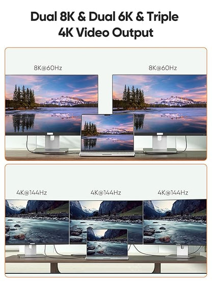 CableCreation 80Gbps USB 4 Cable 3.3FT, 120Gbps Bandwidth, 8K 60Hz Display, 240W Charging, Compatible with Thunderbolt 5,Thunderbolt 4/3, USB4, SSD, MacBook M4 Pro, Dock, eGPU