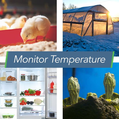 SensorPush HT.w Smart Temperature Sensor & Humidity Sensor - Thermometer & Hygrometer w/App Monitoring - Water Resistant Temperature and Humidity Monitor w/Heat Index for RV, Fridge & More