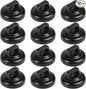 Magnet Zip Tie Mount Magnetic Zip Ties Mount Clips Base Holder Strong Multipurpose Wire Cable Holder Mount Wire Clips Management for Home Office Marine Electrical Wiring (Black, 12 Piece)
