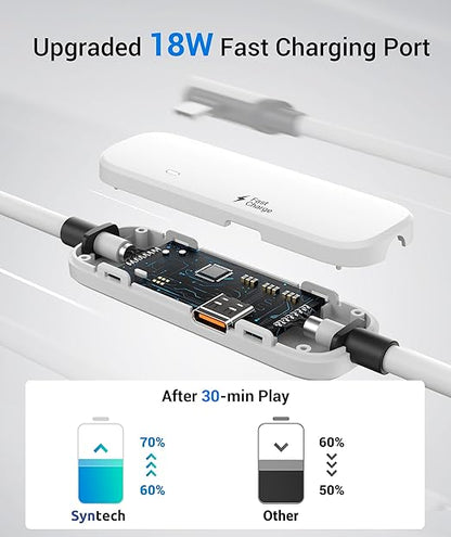 Syntech Link Cable with Charging 20FT Compatible with Oculus/Meta Quest 3S/3 Accessories, Quest2/Pro, Pico4, Next-Gen VR Cable with USB 3.0 A to C Adapter for SteamVR, Charge & Link Simultaneously