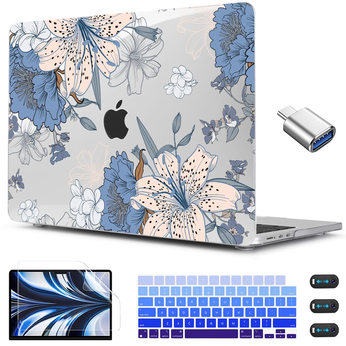 CISSOOK Compatible with MacBook Air 13.6 inch Case 2026 2025 2024 2023 2022