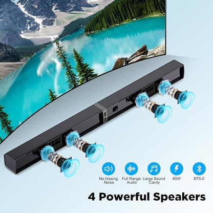 MZEIBO Sound Bar for Smart TV
