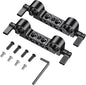 SmallRig Super Lightweight 15mm Railblock, Rod Clamp with 1/4"-20 Thread for Sony for Canon and Other 15mm DSLR Camera Rig Shoulder Support Rail System, Pack of 2-2061